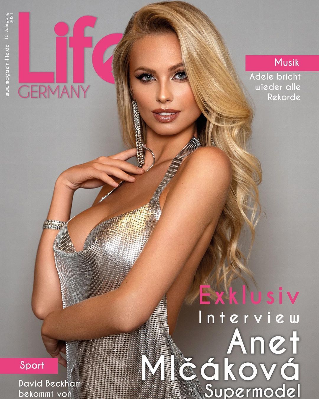 Rückenfreies Diamante Mesh Mini Party Kleid - Silber