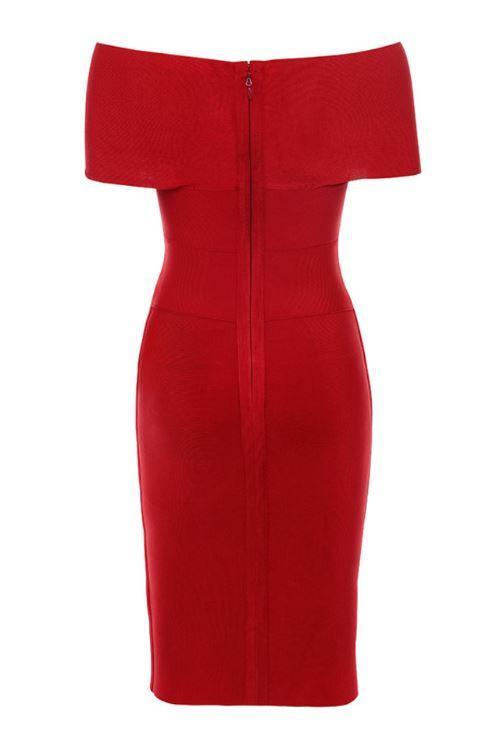 Marta Dress - Red - Bellabarnett