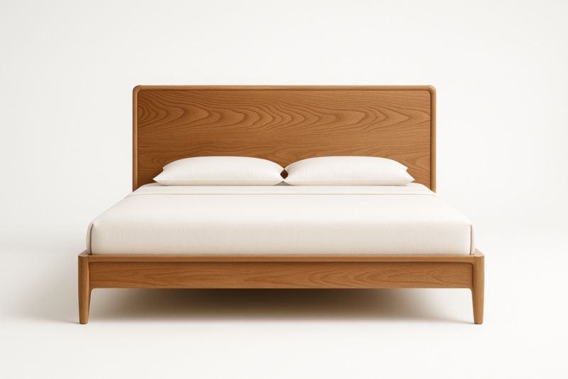 Letto matrimoniale legno massello 200x160x90 cm-Darovinal