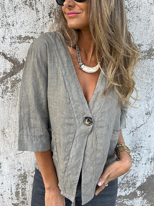 NEW🔥 Linen Pocket Shirt