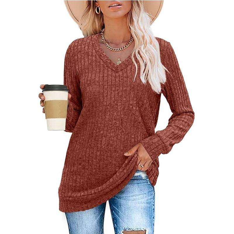 Women Casual Fall Tops Lightweight Tunic Sweaters