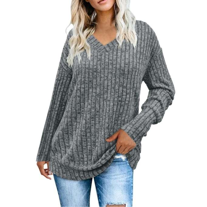 Women Casual Fall Tops Lightweight Tunic Sweaters