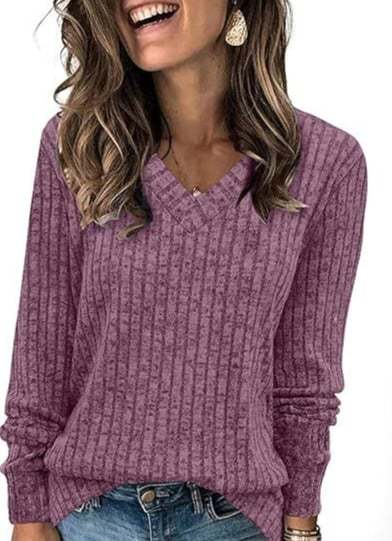 Women Casual Fall Tops Lightweight Tunic Sweaters