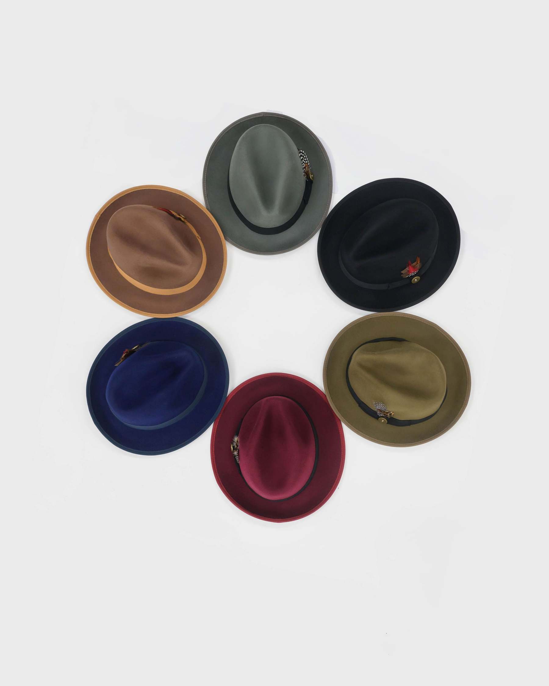 Trilby Fedora Hat -Dark Olive