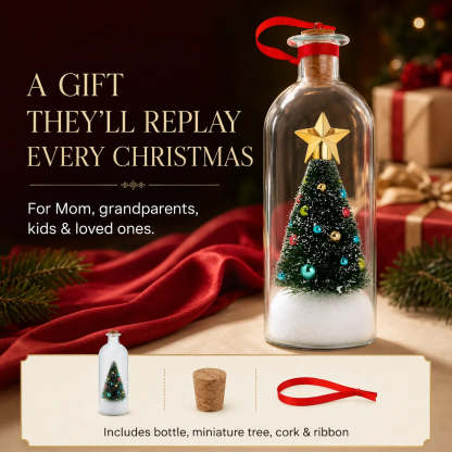 Talking Christmas Tree Ornament – Record & Replay a Voice Message, Reusable Keepsake