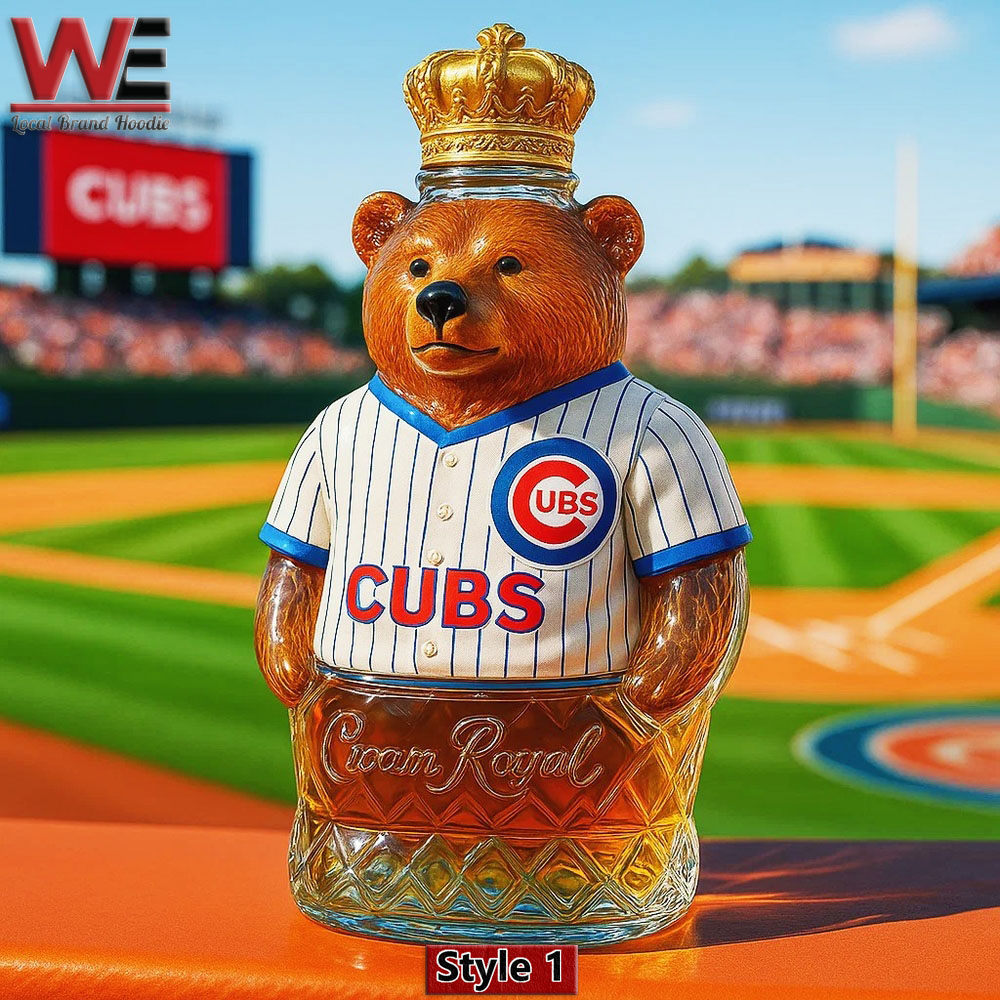Crown Royal Chicago Cubs Whisky Bottle