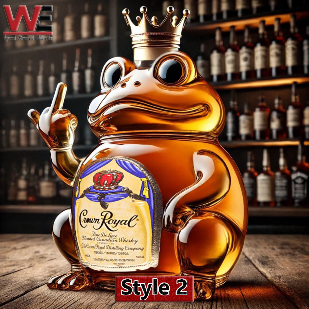 Funny Swear Frog Whiskey Bottle