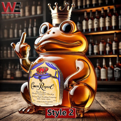 Funny Swear Frog Whiskey Bottle