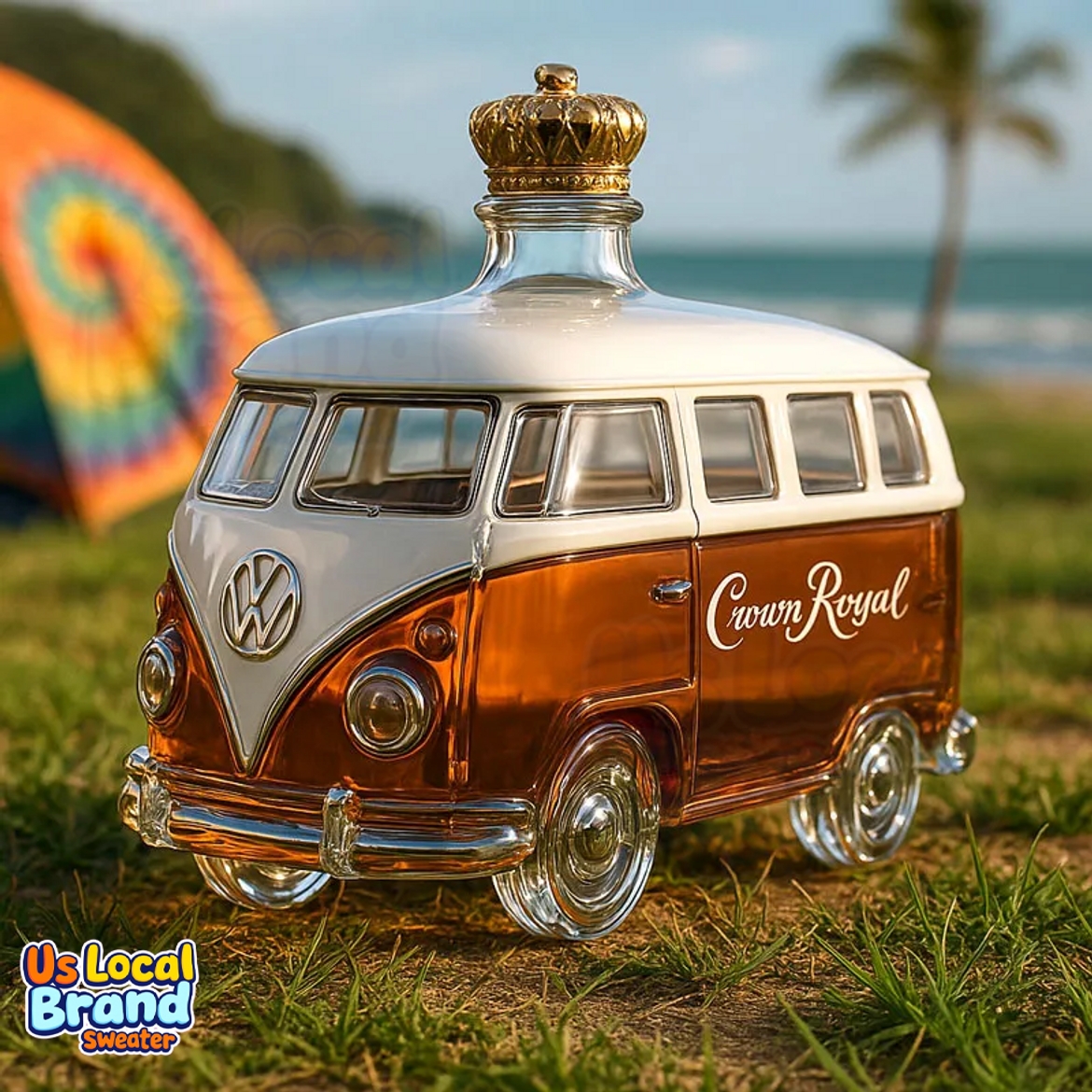 Volkswagen T1 Camper Van Decanter Whiskey Bottle