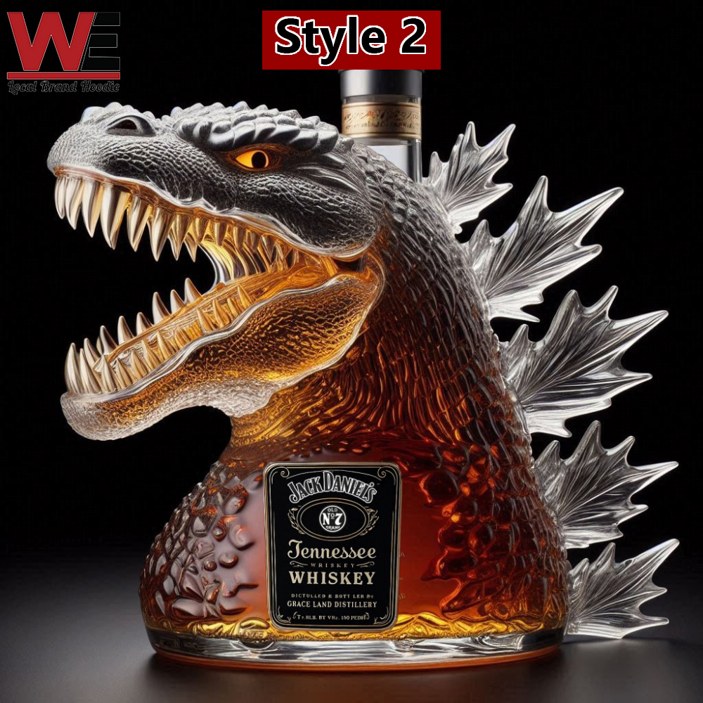 Jack Daniel’s Godzilla 70th Anniversary Whiskey Bottle