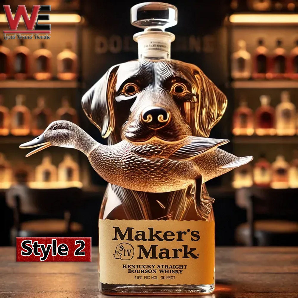 Hunting Dog Whiskey Bottle