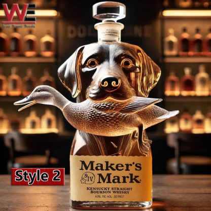 Hunting Dog Whiskey Bottle
