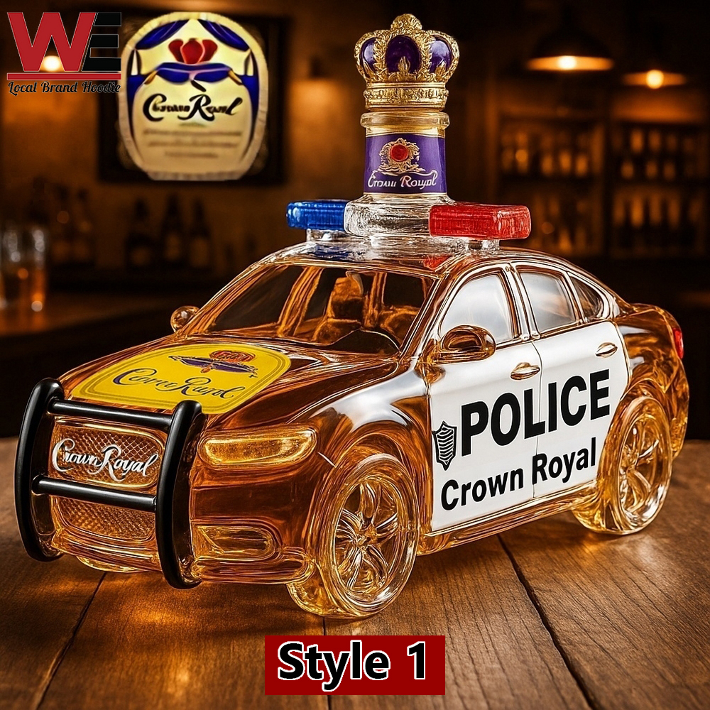 Police Car Whiskey Bottle