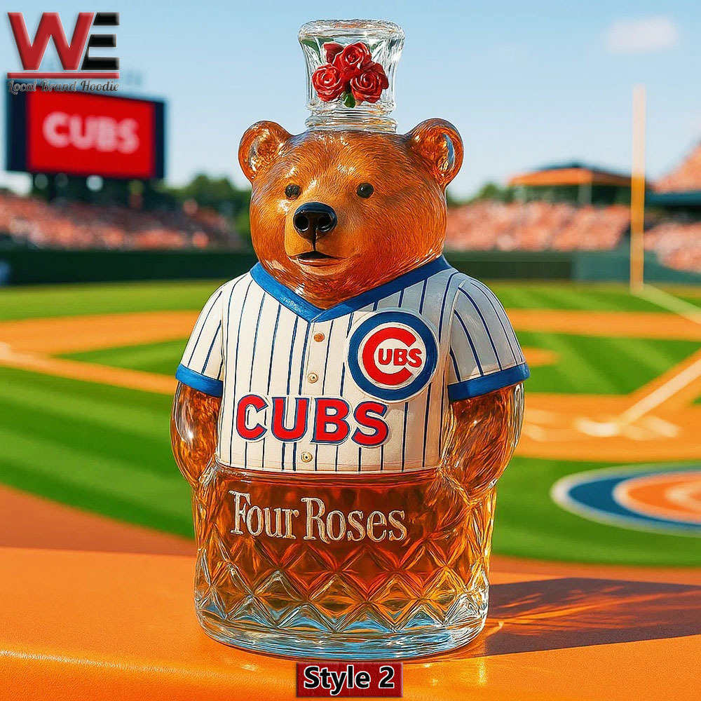 Crown Royal Chicago Cubs Whisky Bottle