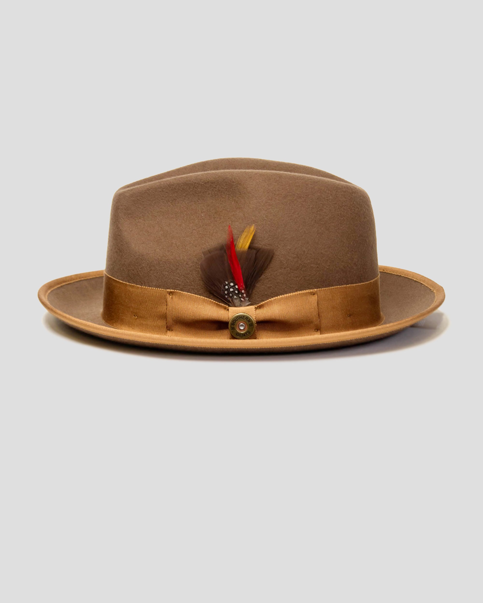 Trilby Fedora Hat -Brown