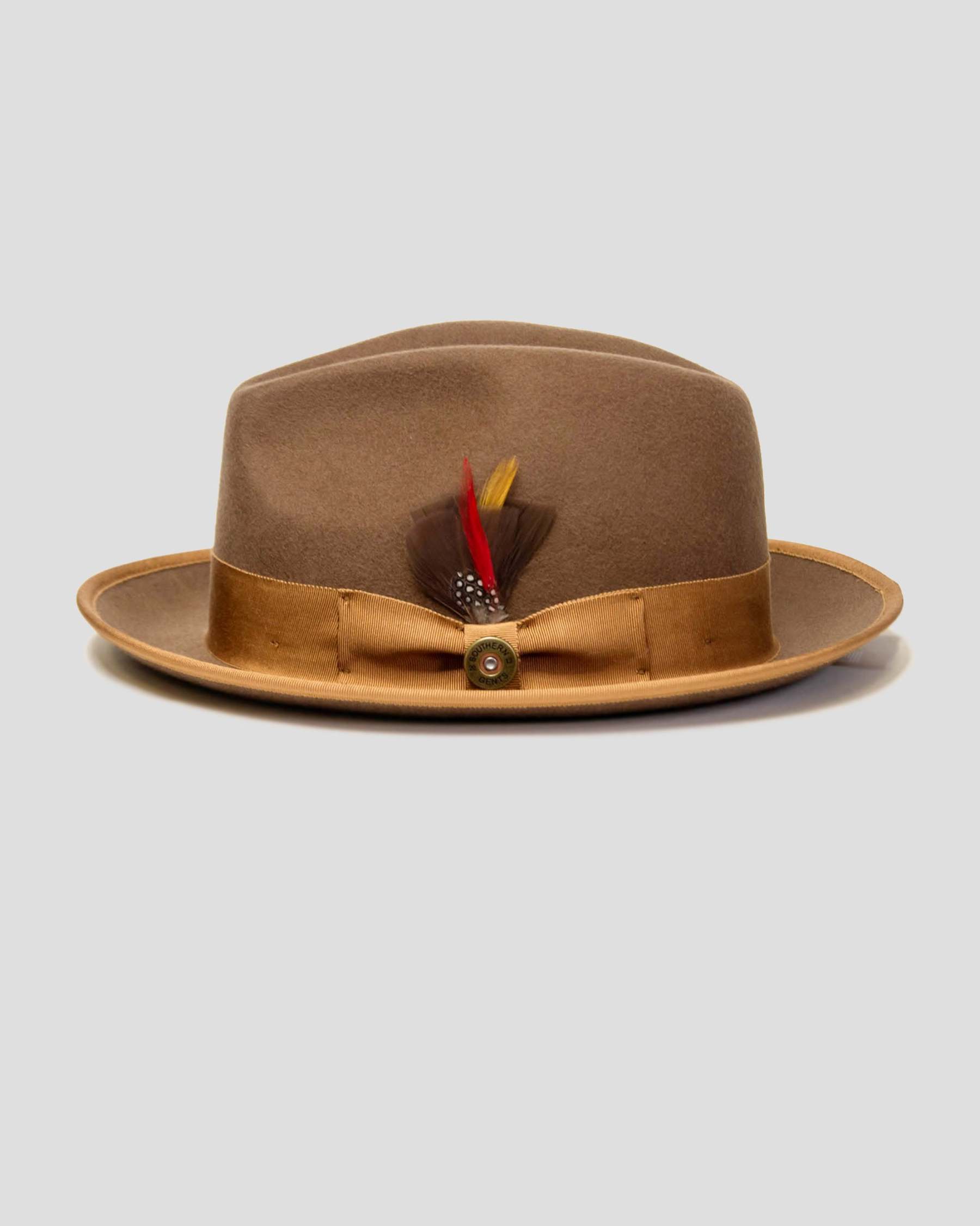 Trilby Fedora Hat -Brown