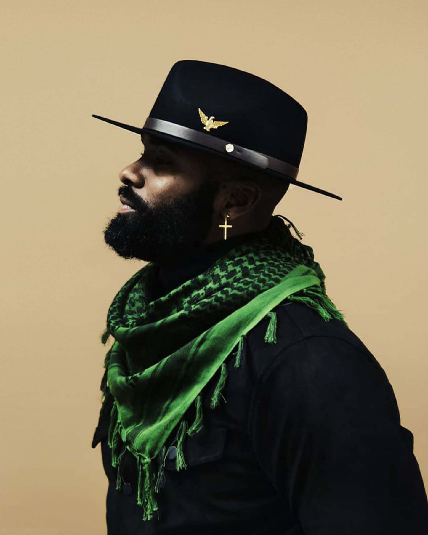 Geoffery Fedora Hat -Black