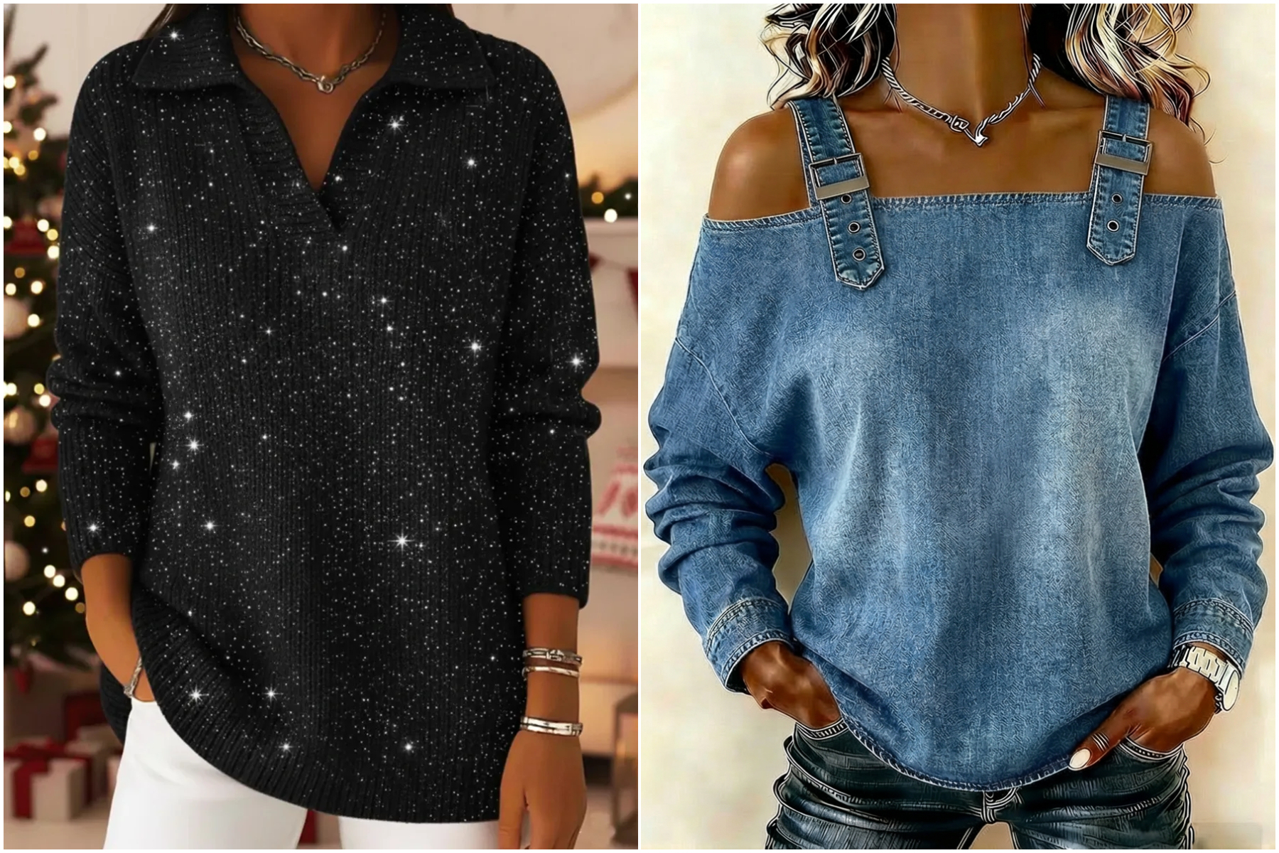 Women's sleeveless denim shirt