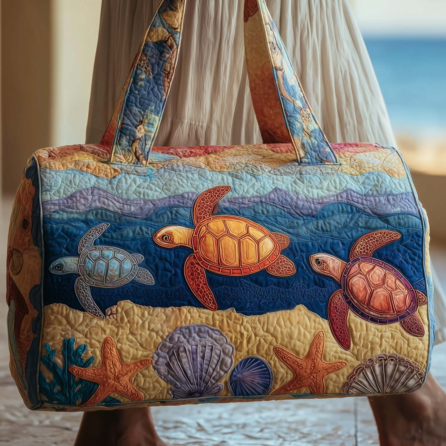 Turtle Quilted Duffle Bag GFTOMA2039