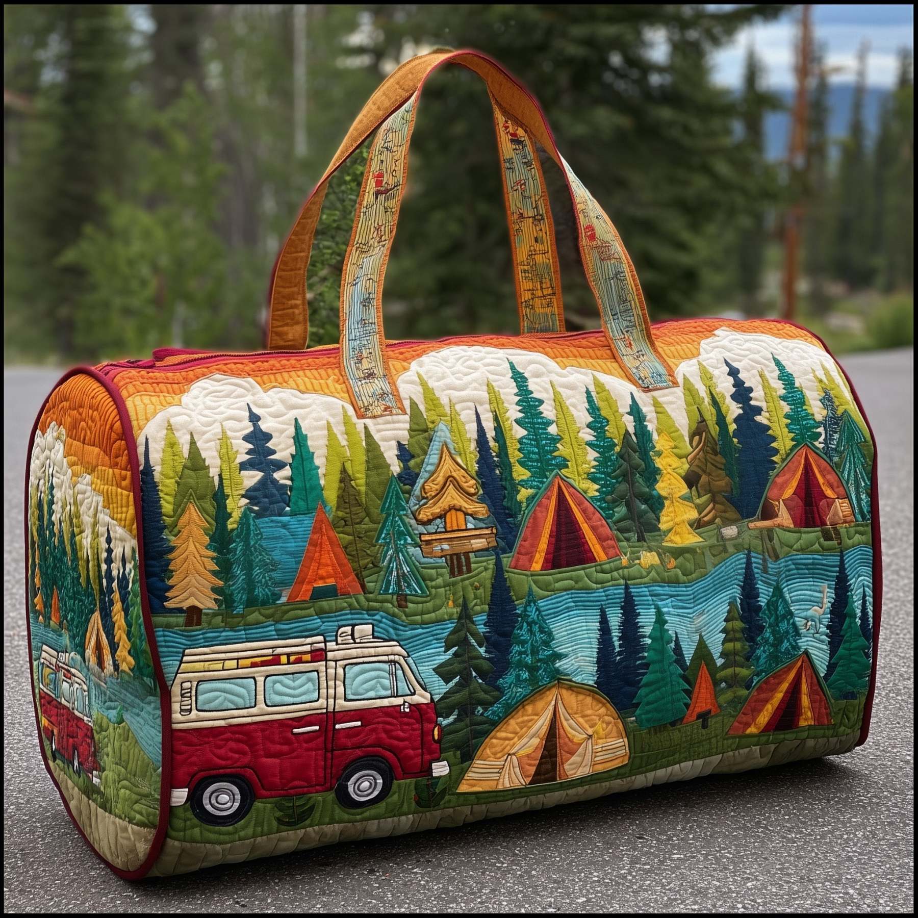 Cozy Camper Quilted Duffle Bag GFTOMA3476