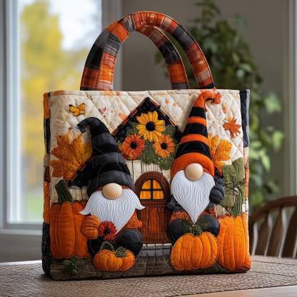 Fall For Gnomes Quilted Tote Bag GFTONL5410