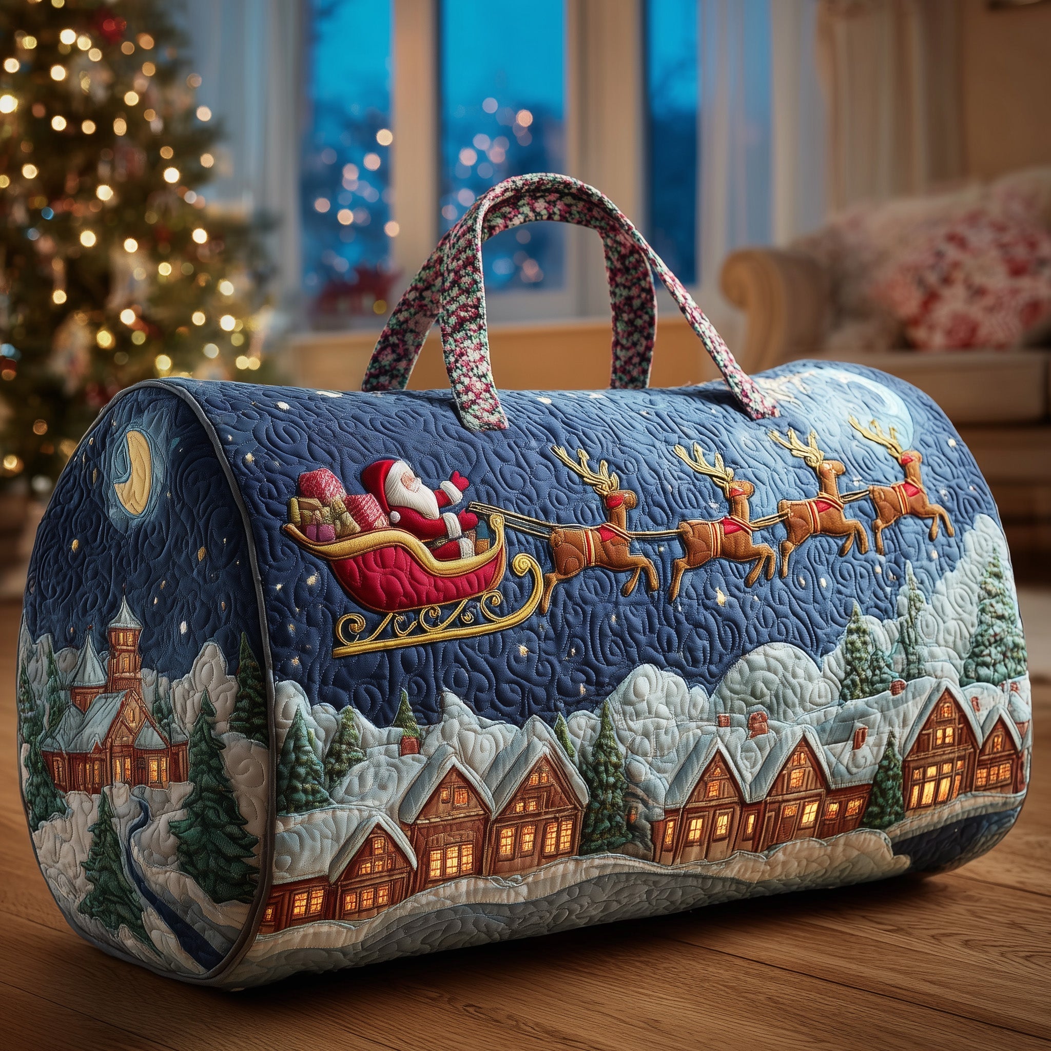 Christmas Night Quilted Duffle Bag GFTONL6363