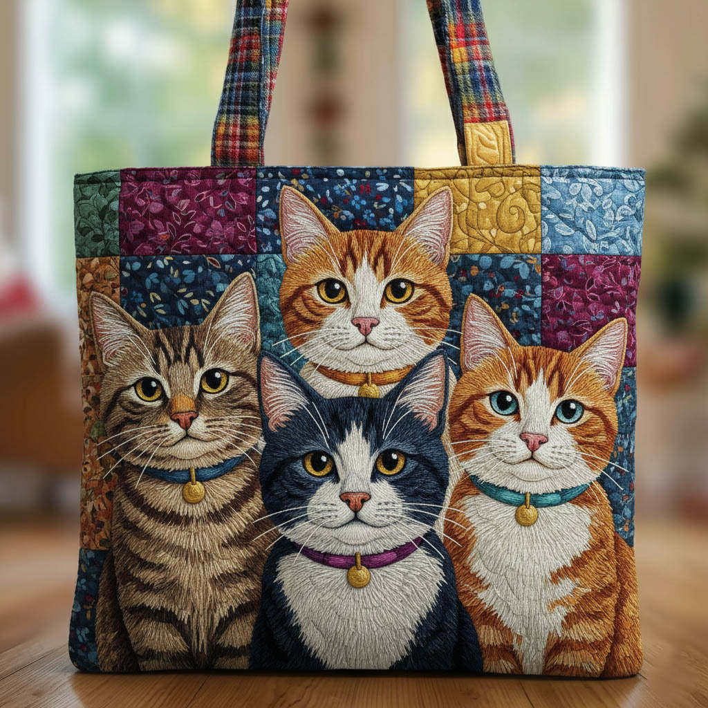 Playful Kittens Quilted Tote Bag GFTONT6147