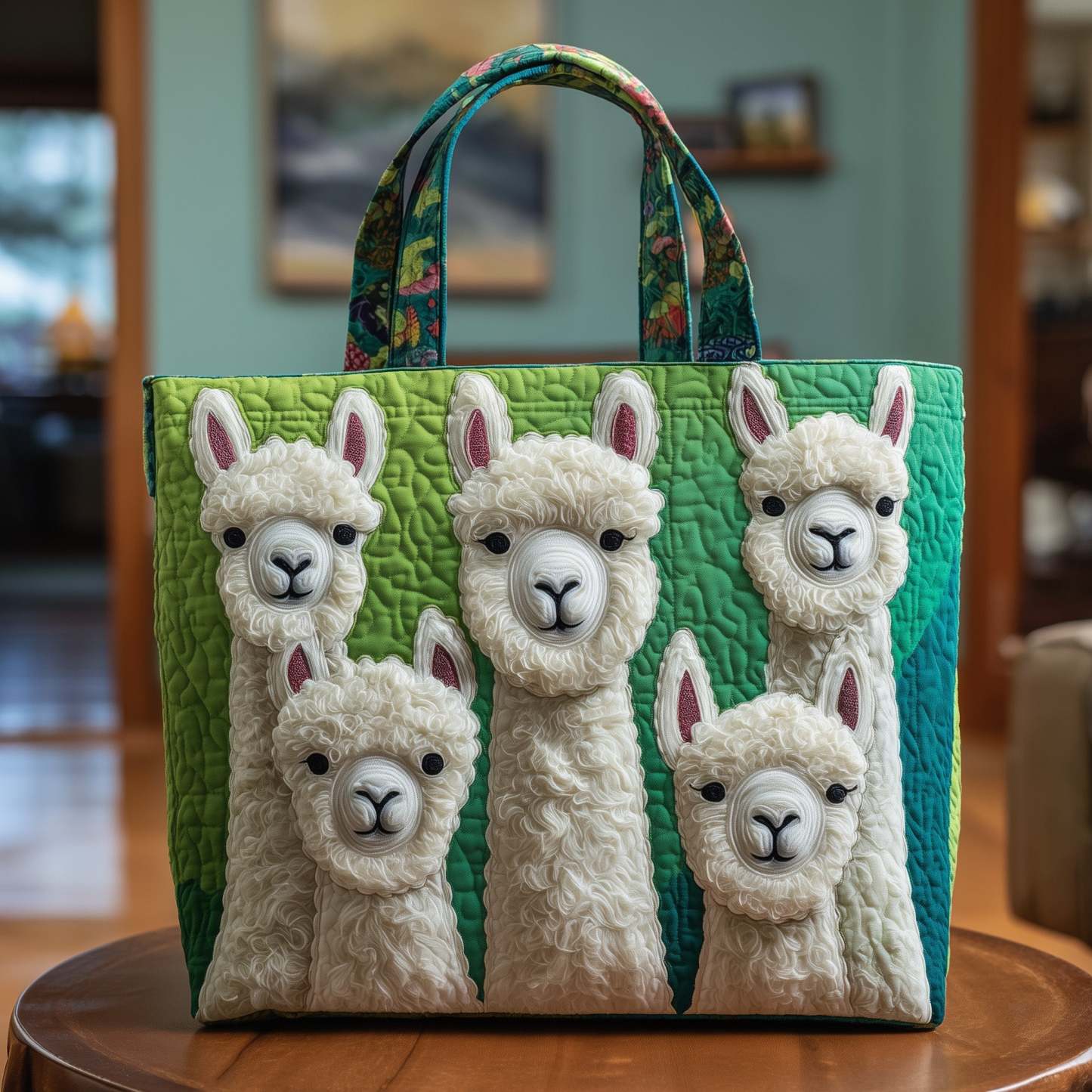 Llama Quilted Tote Bag GFTOTP10624