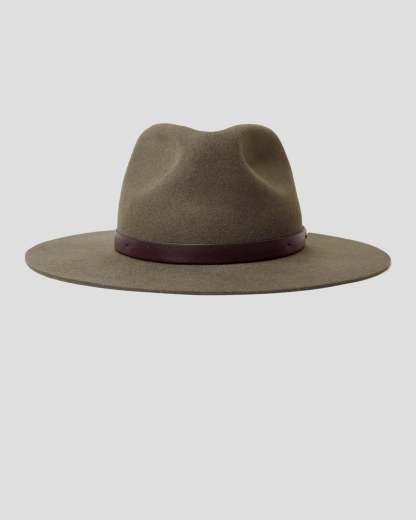 Geoffery Fedora Hat  -Dark Olive