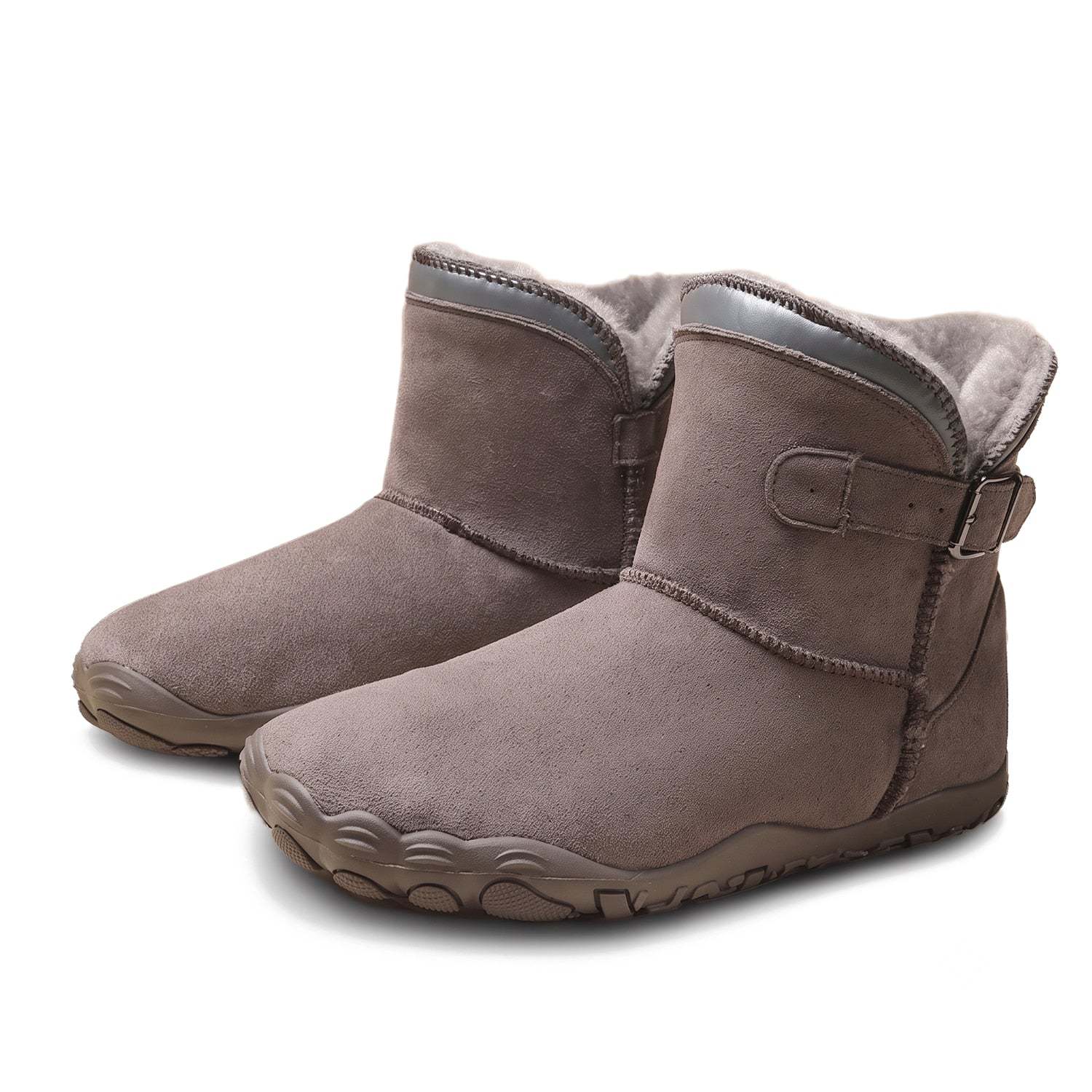 Unisex Barefoot Winter Boots, Warm Fleece Lined Minimalist Snow Boots