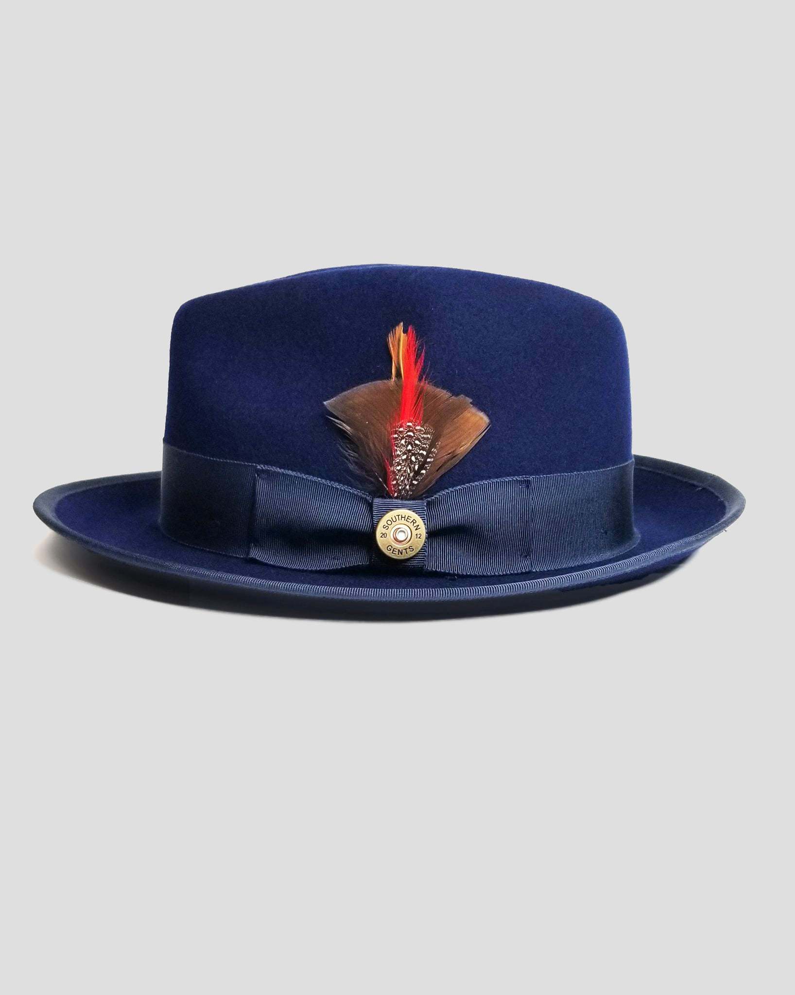 Trilby Fedora Hat -Navy