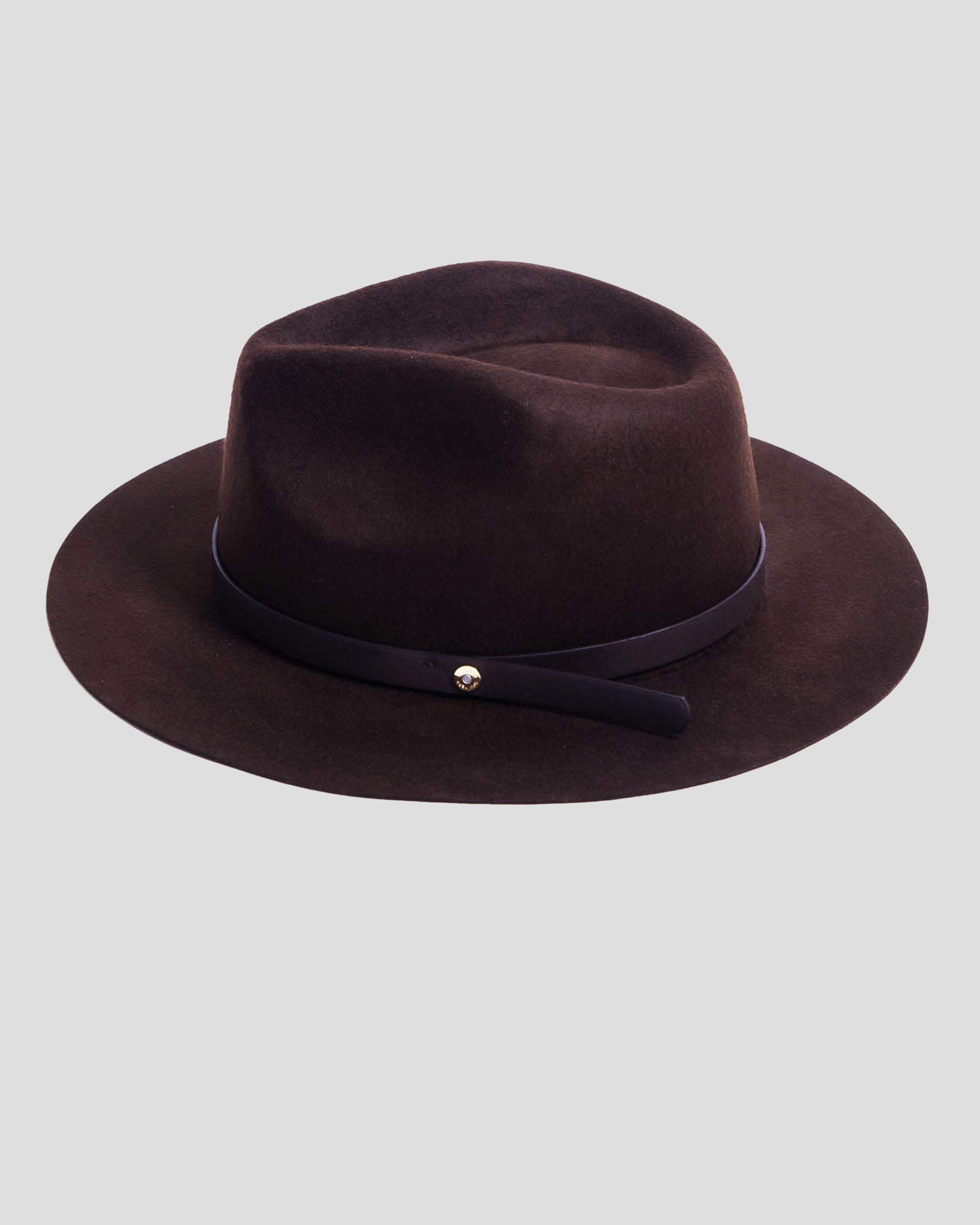 Geoffery Fedora Hat -Brown