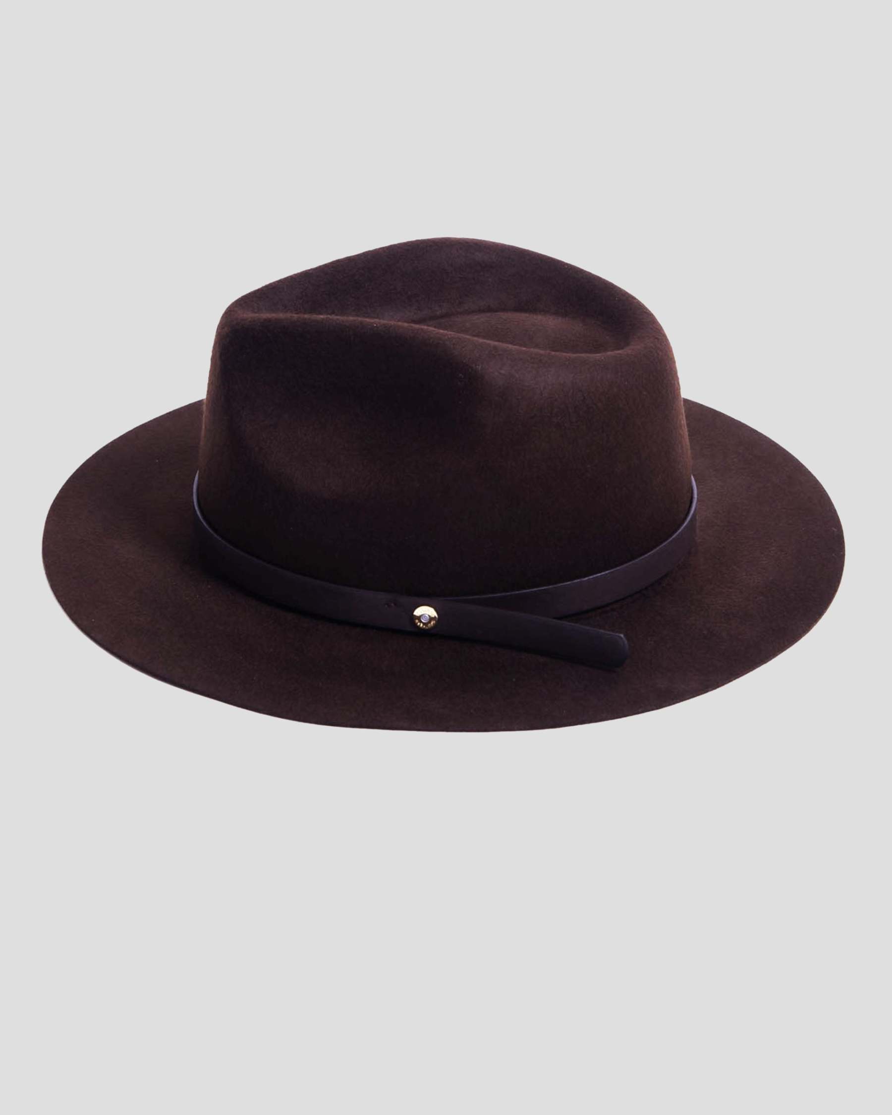 Geoffery Fedora Hat -Brown