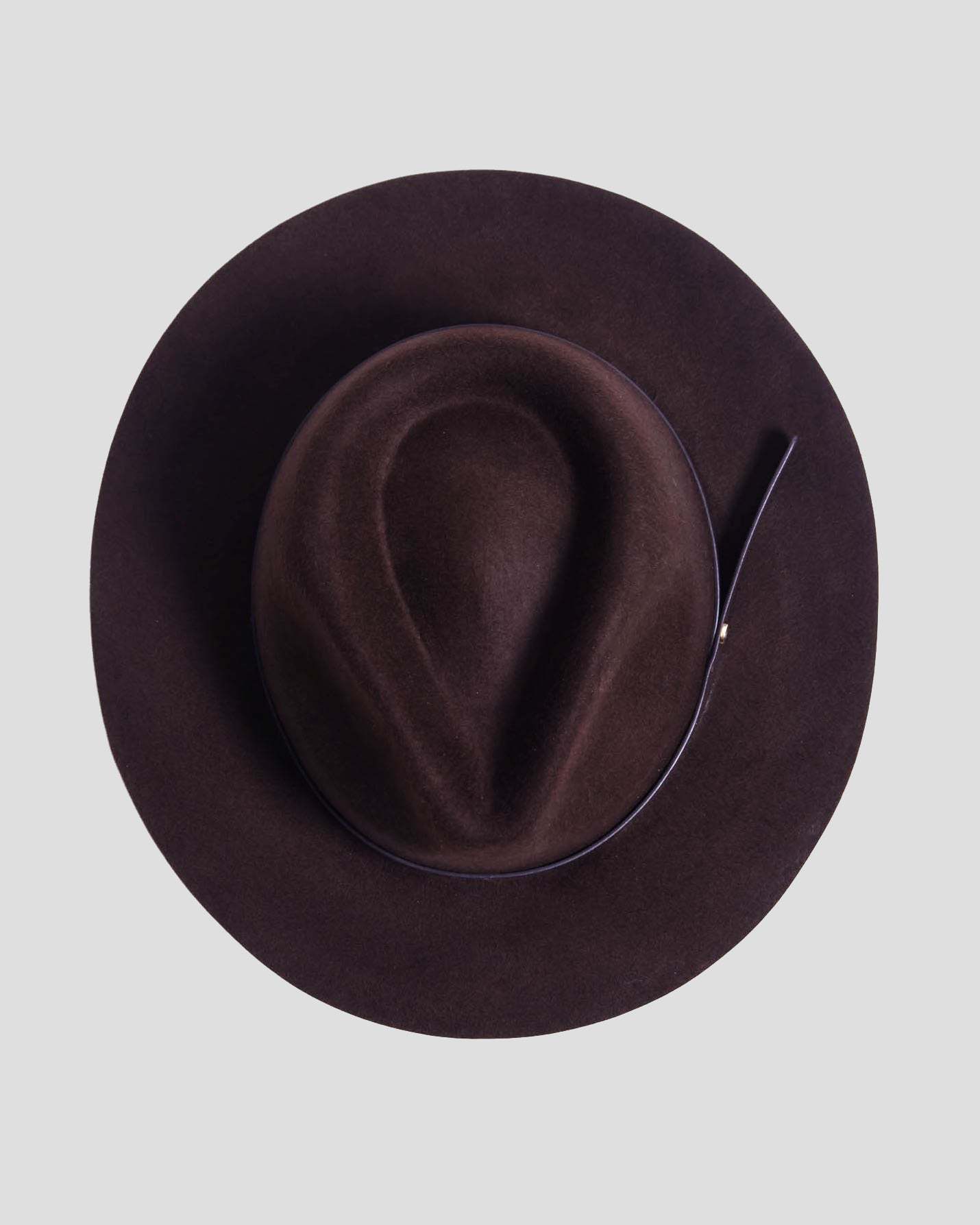Geoffery Fedora Hat -Brown