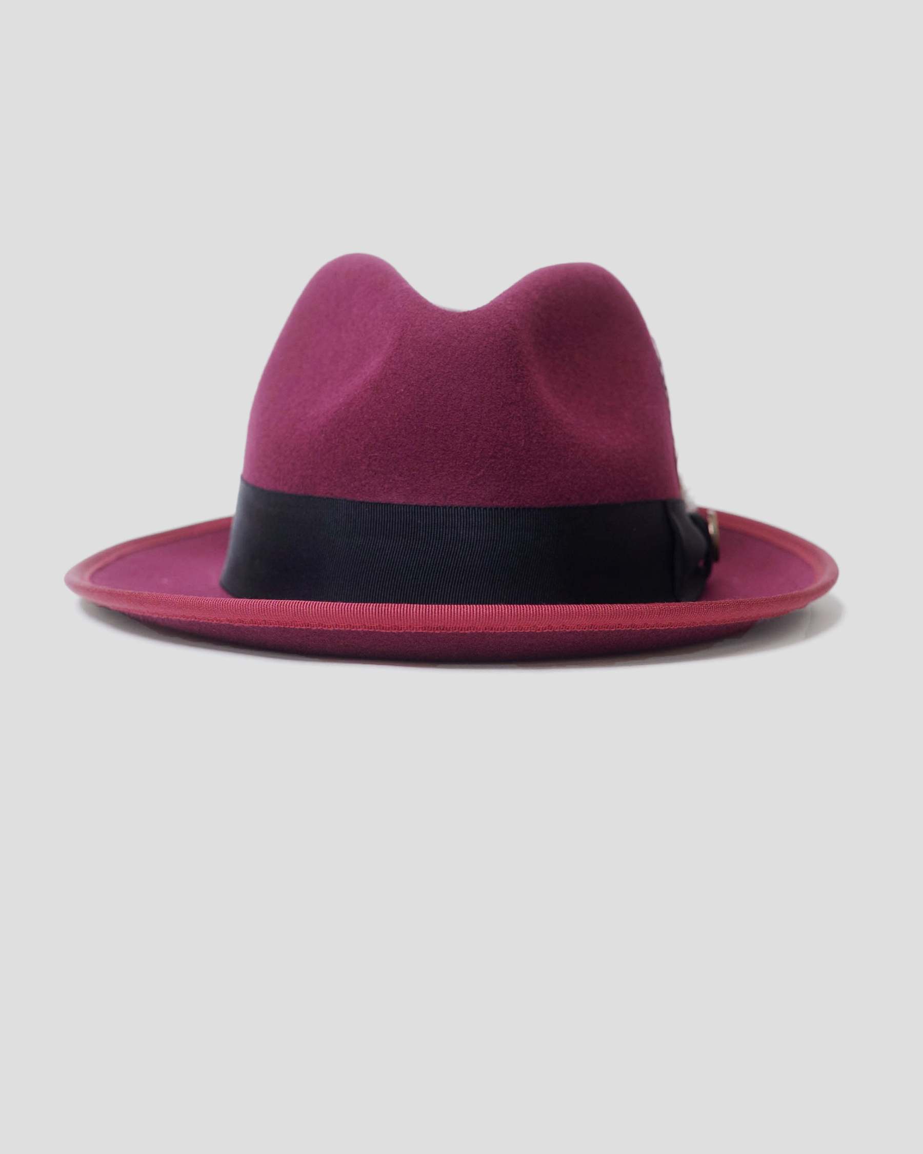 Trilby Fedora Hat -Burgundy V2