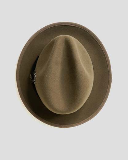 Trilby Fedora Hat -Dark Olive