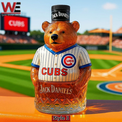 Crown Royal Chicago Cubs Whisky Bottle