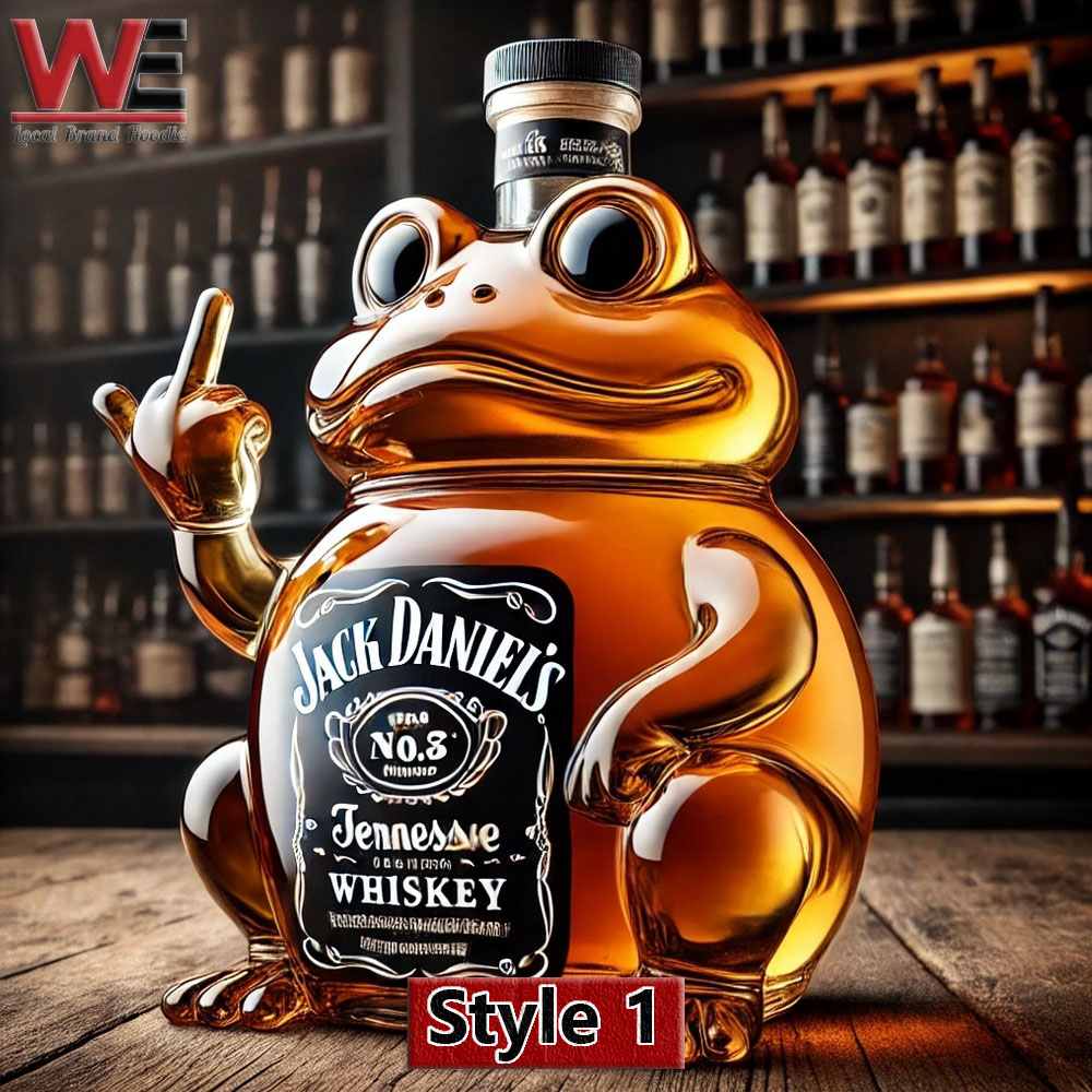 Funny Swear Frog Whiskey Bottle