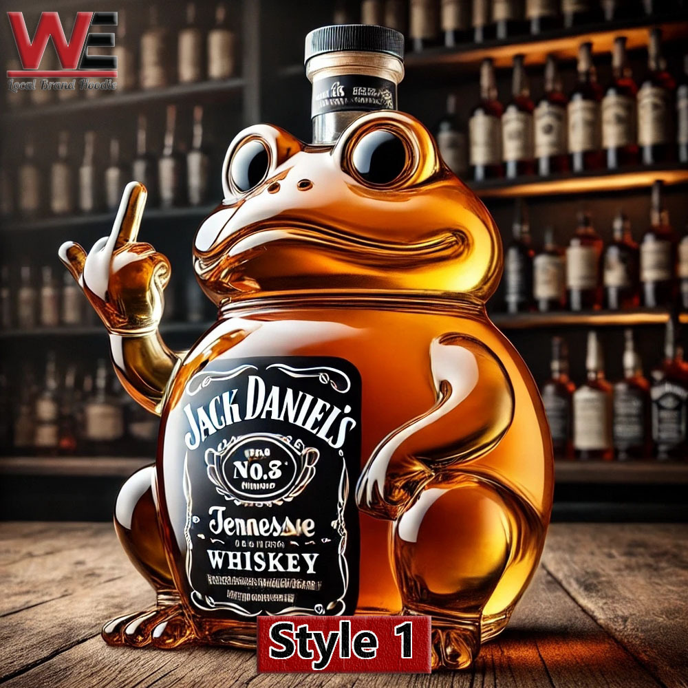 Funny Swear Frog Whiskey Bottle