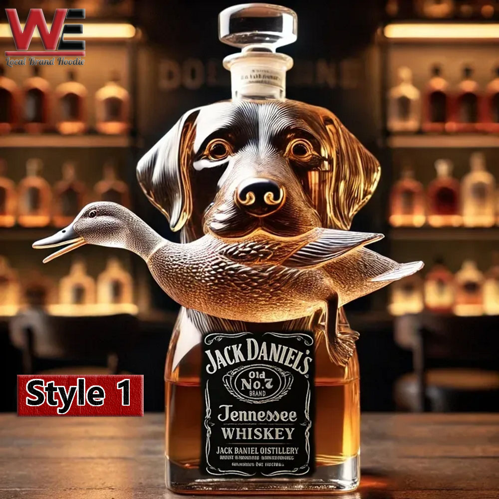 Hunting Dog Whiskey Bottle
