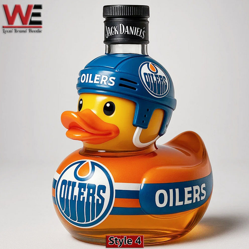 Crown Royal Edmonton Oilers Duck Whiskey Bottle
