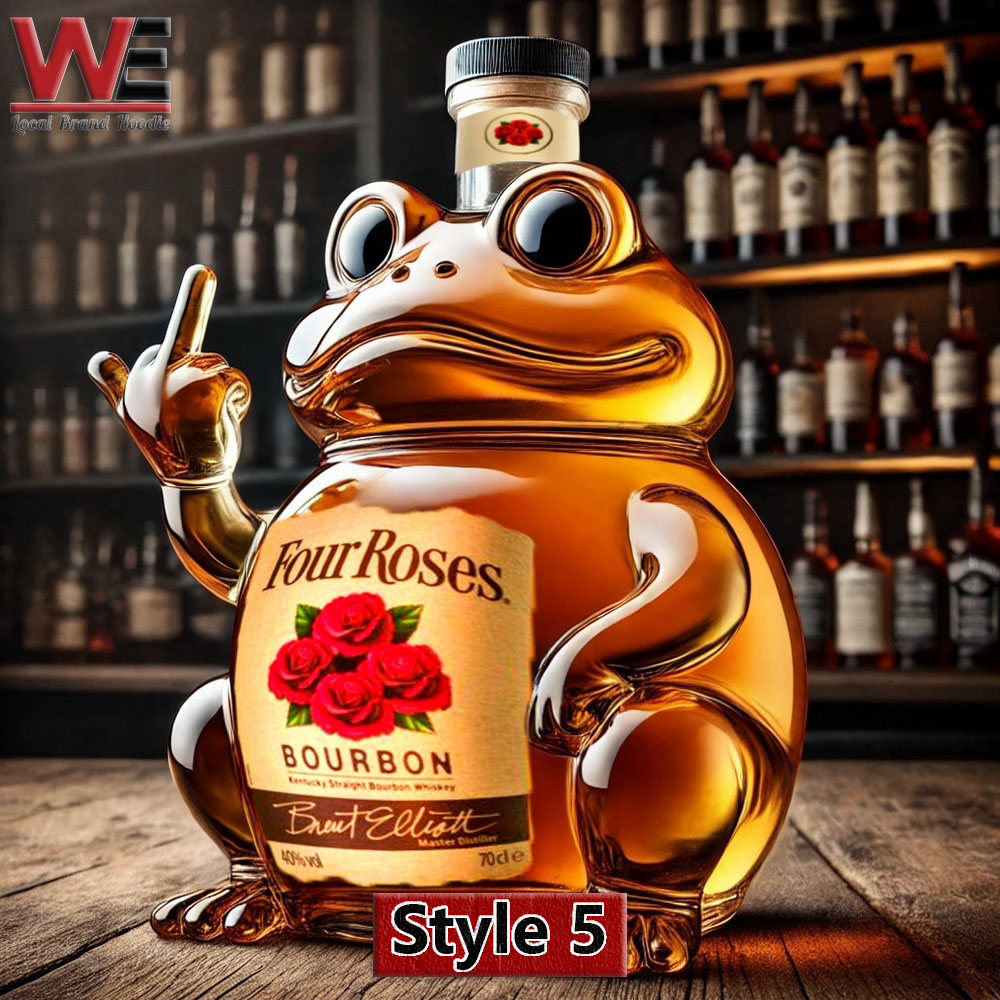 Funny Swear Frog Whiskey Bottle
