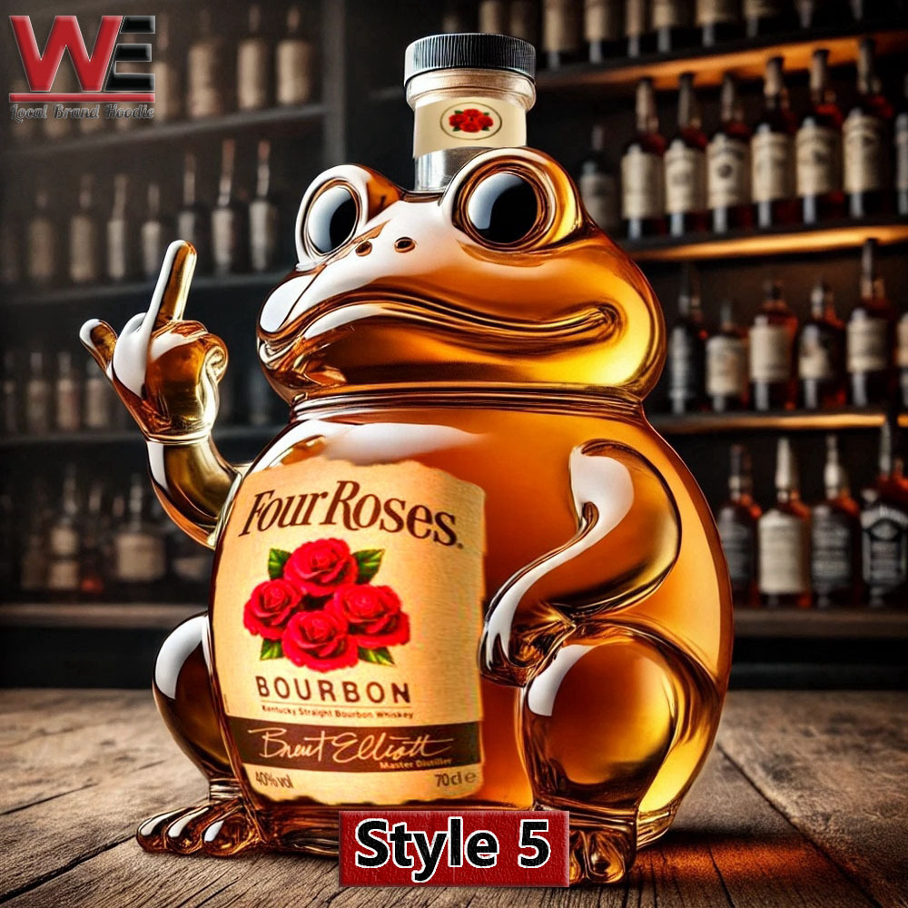 Funny Swear Frog Whiskey Bottle