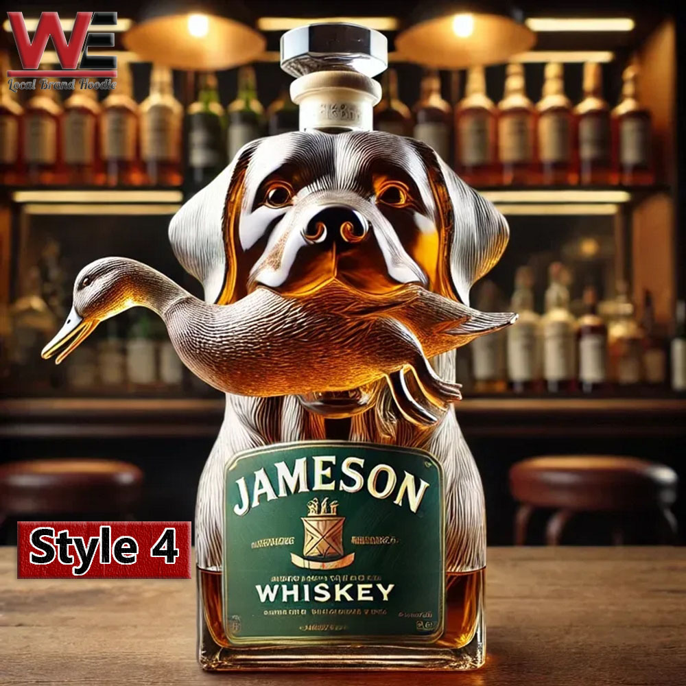 Hunting Dog Whiskey Bottle