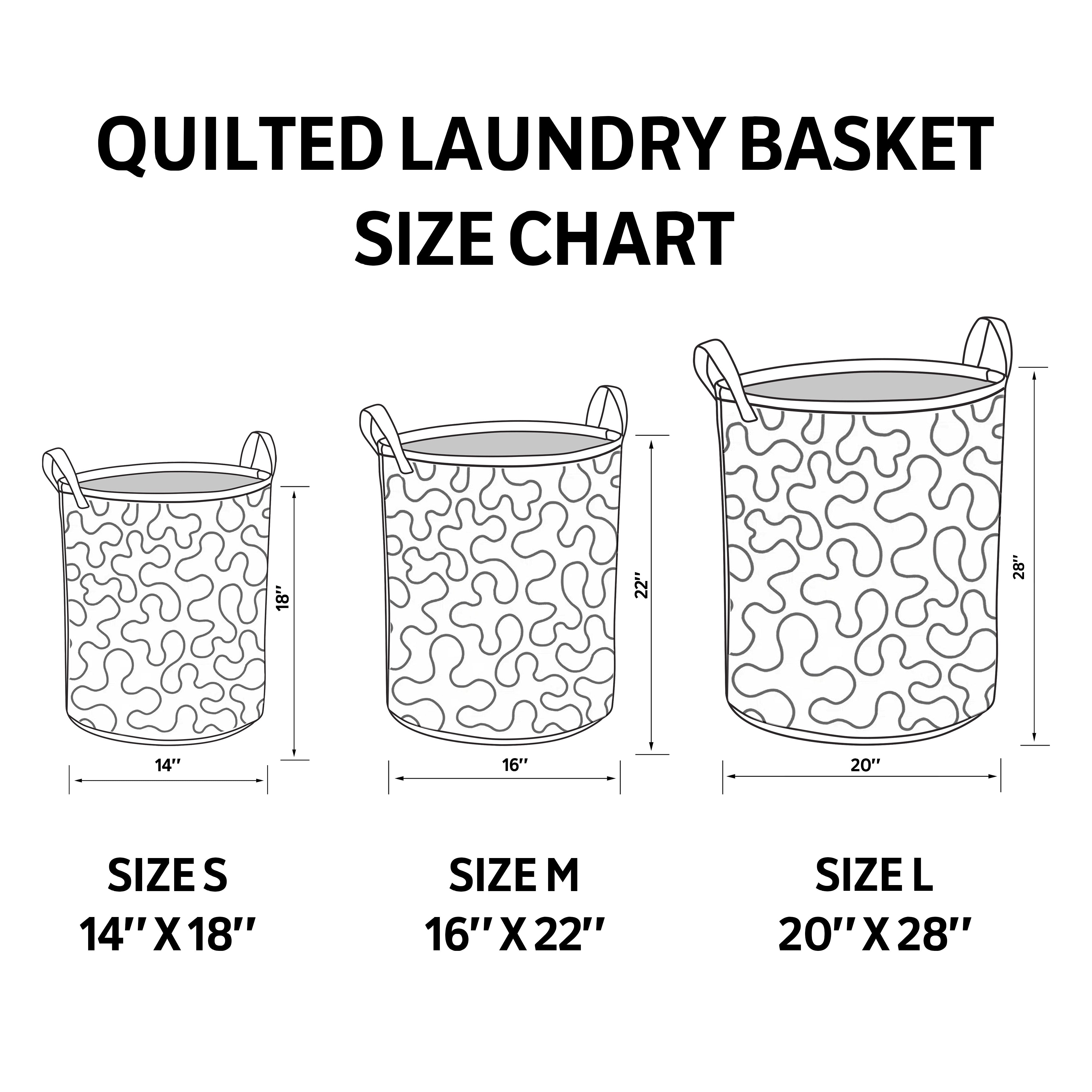 Floral Path Quilted Laundry Basket GFTOQM1718