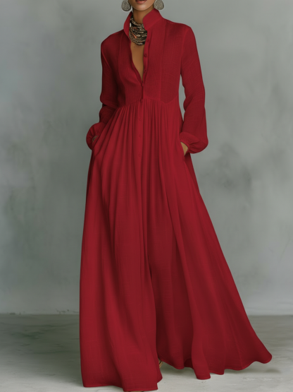 Elegant Romantic Vacation Maxi Dress