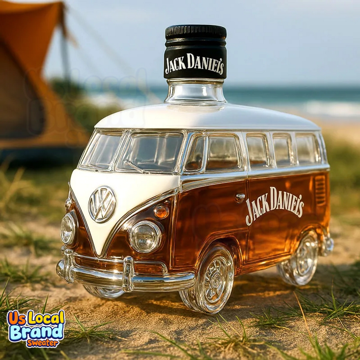 Volkswagen T1 Camper Van Decanter Whiskey Bottle