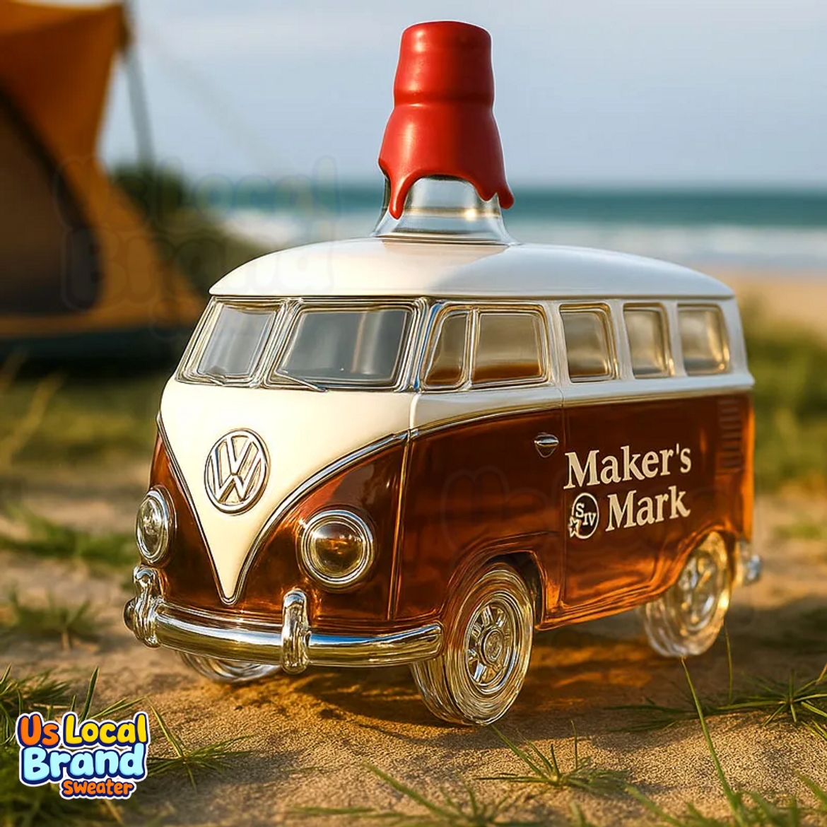 Volkswagen T1 Camper Van Decanter Whiskey Bottle