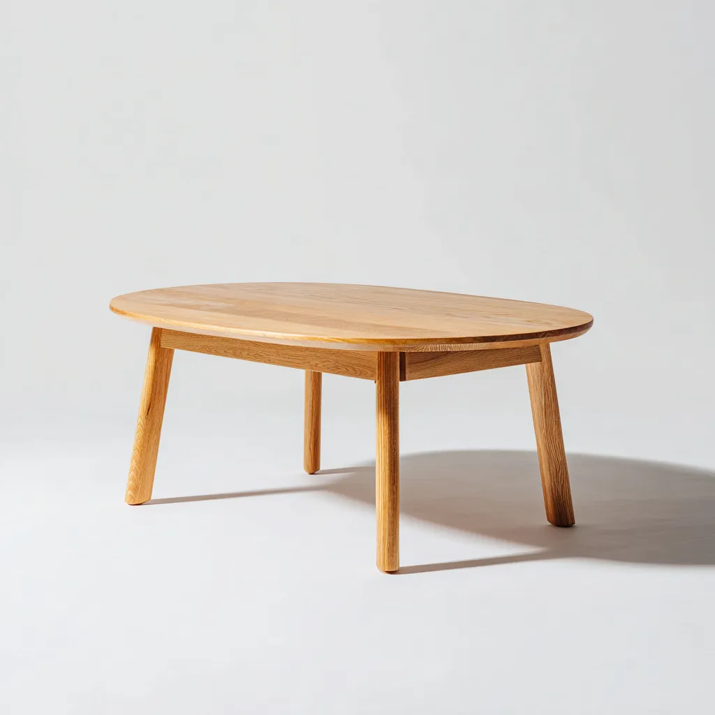 Tavolo Da Giardino - Legno Massello - 115X65X48 Cm - Naturale - Design Minimalista-Airyene