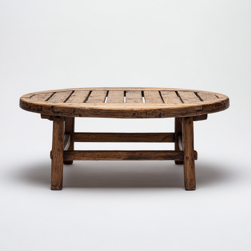 Tavolo Da Giardino - Legno - 95X65X40 Cm - Legno Scuro - Design Rustico - Per Esterno-Airyene